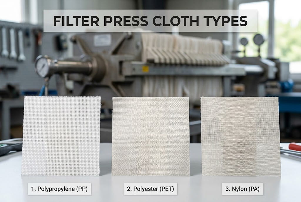 filter press cloth types