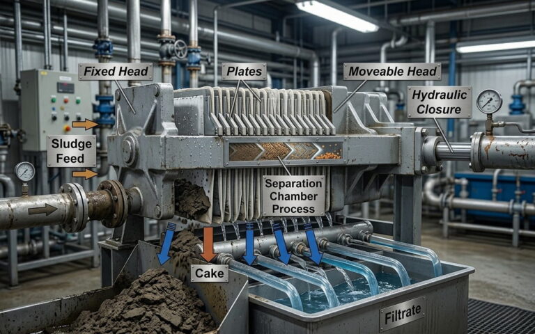 Come funziona un filtro pressa