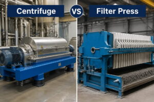 centrifuge vs filter press