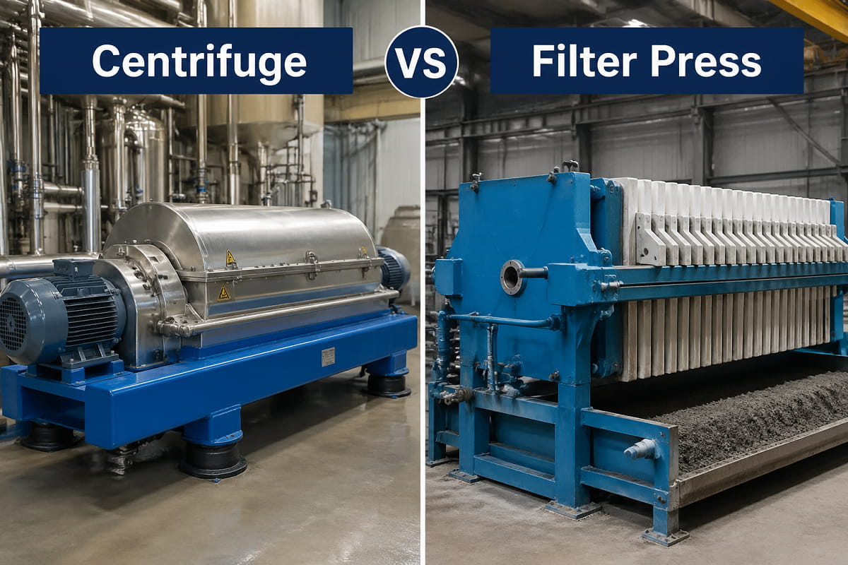 centrifuge vs filter press